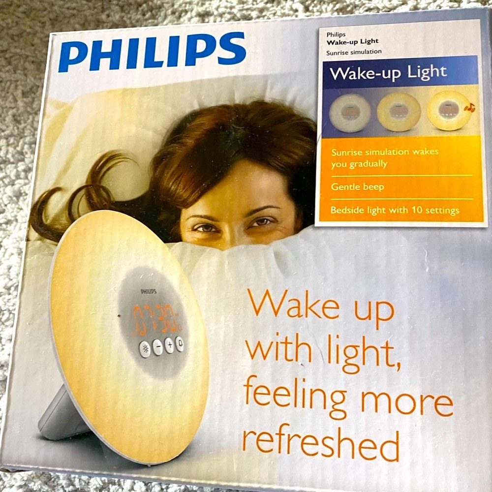 Wake up light, alarm clock